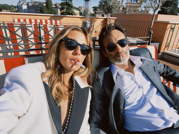 Anthony Delon et sa compagne Sveva Alviti sur Instagram, 2022.