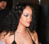 Rihanna enceinte quitte la soirée du défilé Gucci en marge de la fashion week à Milan 
