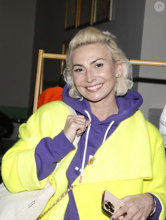 Exclusif - Laetitia Mendes à la vente de hoodies solidaire pour l'Ukraine et présentation de la nouvelle capsule de la marque "Be Yogi" au Tigre Yoga Club de Chaillot. Paris, le 17 mars 2022 © Denis Guignebourg / Bestimage