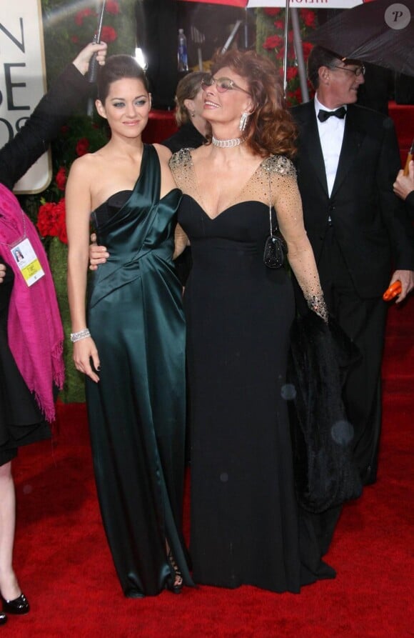 Marion Cotillard et Sophia Loren aux Golden Globes 2010