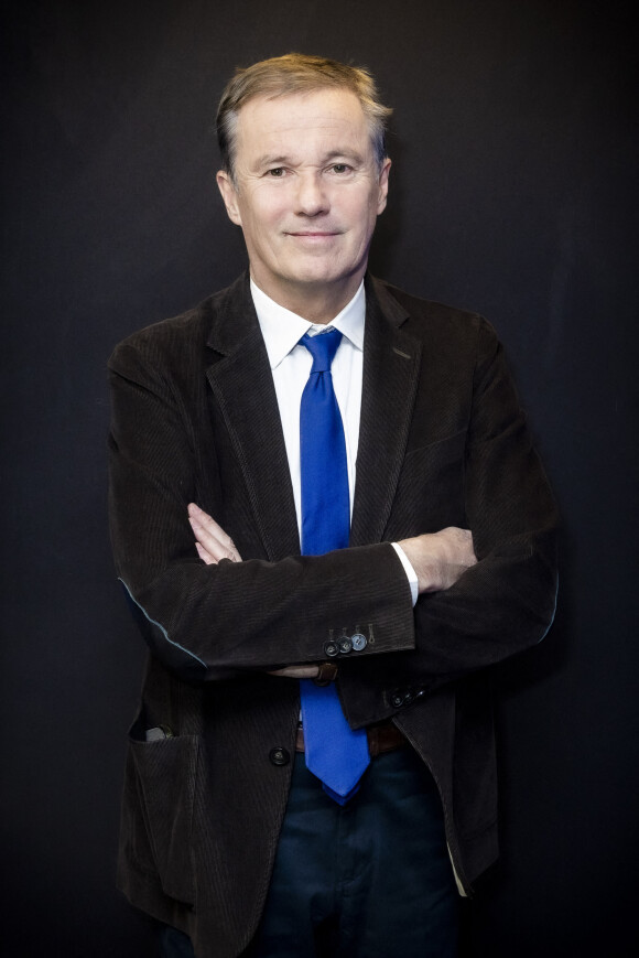 Exclusif - Nicolas Dupont-Aignan, invité de l'émission de F.Haziza sur Radio J, à Paris. Le 6 mars 2022