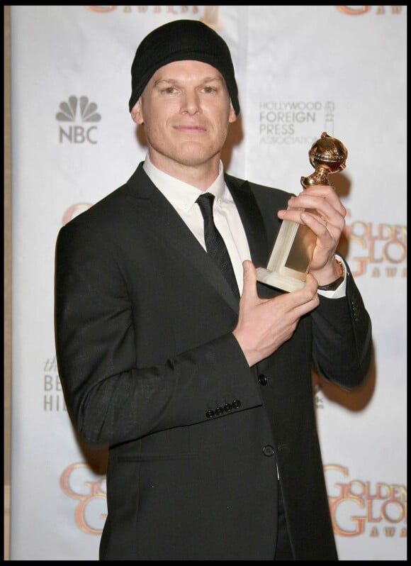 Le comédien Michael C. Hall, récompensé pour son rôle dans Dexter, à l'occasion des 67e Golden Globe Awards, à Los Angeles, le 17 janvier 2010.