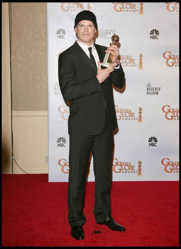Le comédien Michael C. Hall, récompensé pour son rôle dans Dexter, à l'occasion des 67e Golden Globe Awards, à Los Angeles, le 17 janvier 2010.