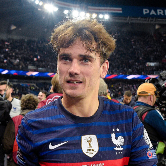 Antoine Griezmann lors du match de football de qualification pour la Coupe du monde entre la France et le Kazakhstan au stade Parc des Princes à Paris, France. © Federico Pestellini/Panoramic/Bestimage