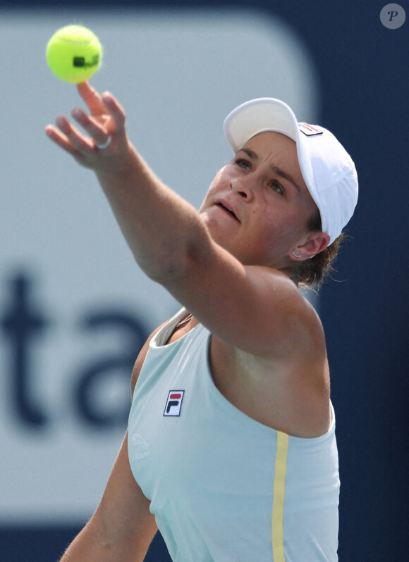 Ashleigh Barty Vs Kristina Kucova - Les champions s'affrontent lors de l'Open de tennis de Miami (22 mars - 4 avril 2021). Le 25 mars 2021.