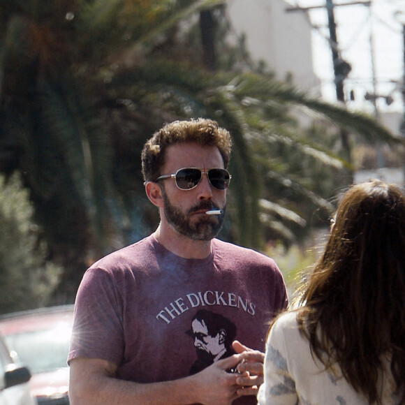 Exclusif - Ben Affleck et son ex-épouse Jennifer Garner à Los Angeles, le 21 mars 2022.