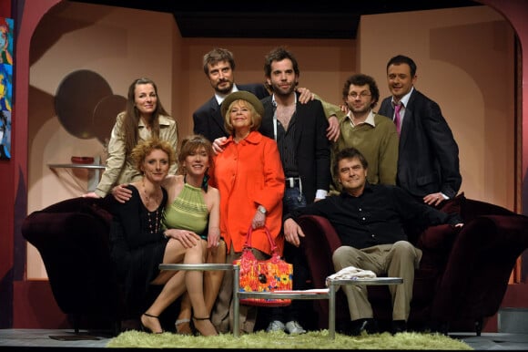 Virginie Lemoine et toute son équipe à l'avant-première de "Tout le plaisir est pour nous" (18 janvier, théâtre Rive Gauche à Paris)