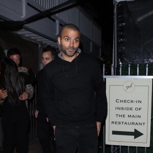 Exclusif - Tony Parker a dîné au restaurant Giorgio Baldi à Santa Monica le 9 janvier 2022.