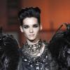 Bill Kaulitz des Tokio Hotel joue les mannequins pour le défilé DSquared Collection Hommes Automne Hiver 2010 2011 le 19 janvier 2010 à Milan