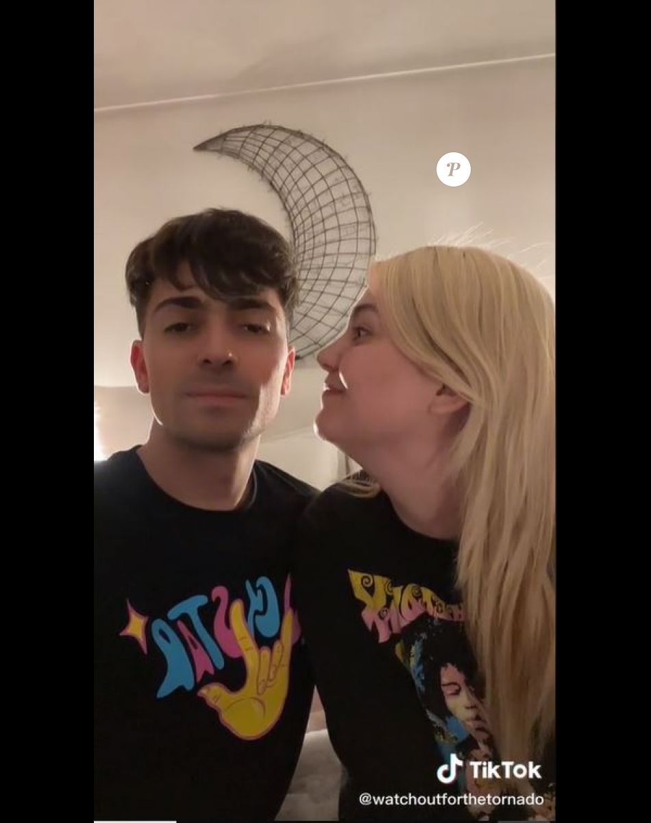 Louane et son chéri Florian sur TikTok. Février 2022