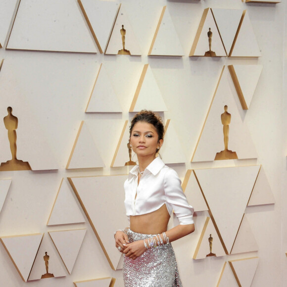 Zendaya au photocall de la 94ème édition de la cérémonie des Oscars à Los Angeles, le 27 mars 2022. 