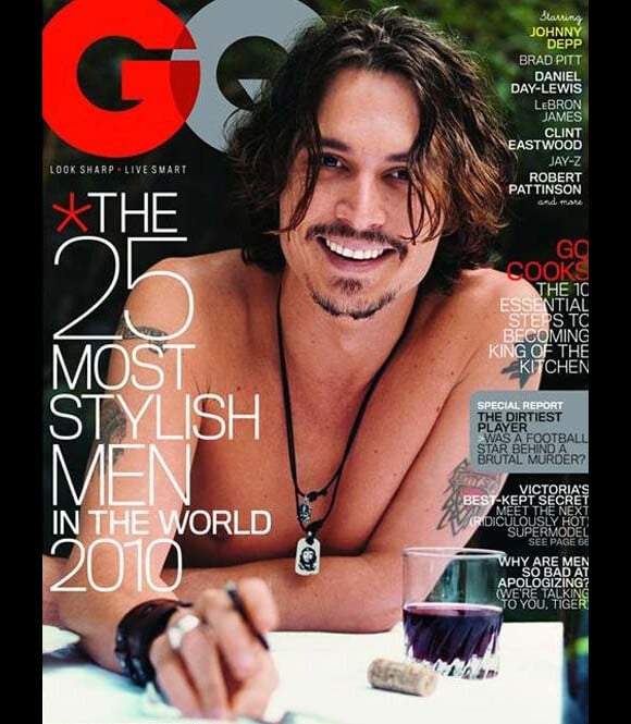 Johnny Depp en couverture du magazine GQ