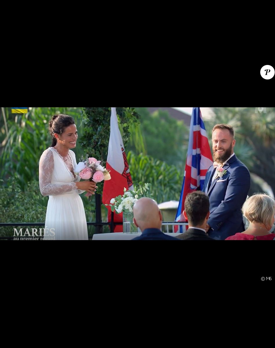 Mariage d'Axel et Caroline dans "Mariés au premier regard 2022", le 28 mars, sur M6