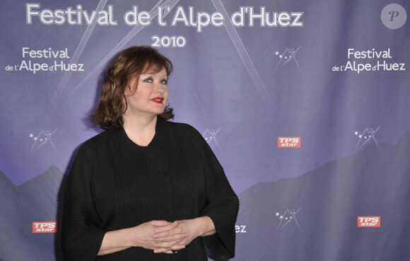 Catherine Jacob lors de la cérémonie d'ouverture du Festival de l'Alpe D'Huez le 19 janvier 2010