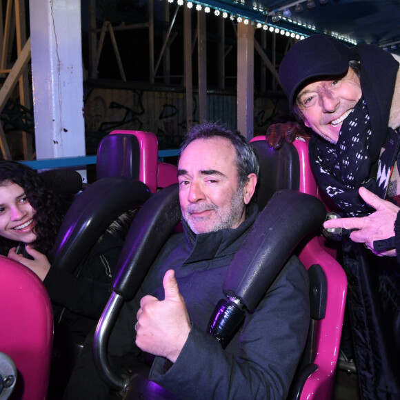 Exclusif - Bruno Solo et Jean-Luc Reichmann - Lancement de l'édition 2022 de La Foire du Trône. Paris, le 1er avril 2022. © Rachid Bellak/Bestimage