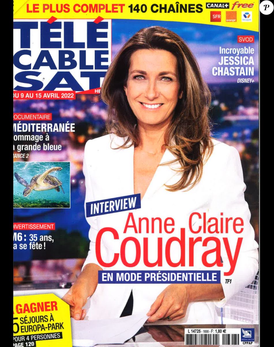 Couverture du nouveau numéro de Télé Câble Sat paru le 4 avril 2022