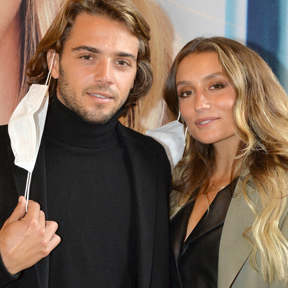 Exclusif - Chloé Bleinc et son compagnon François Bonifaci - Présentation de la nouvelle collection de Haute Joaillerie "Valérie Messika by Kate Moss" à l'hôtel de Crillon à Paris, lors de la fashion week. Le 5 octobre 2020. © Veeren / Bestimage