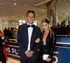 Exclusif - Marquinhos et sa compagne Carol Cabrino - Dîner de gala au profit de la Fondation PSG au Parc des Princes à Paris le 16 mai 2017. © Rachid Bellak/Bestimage