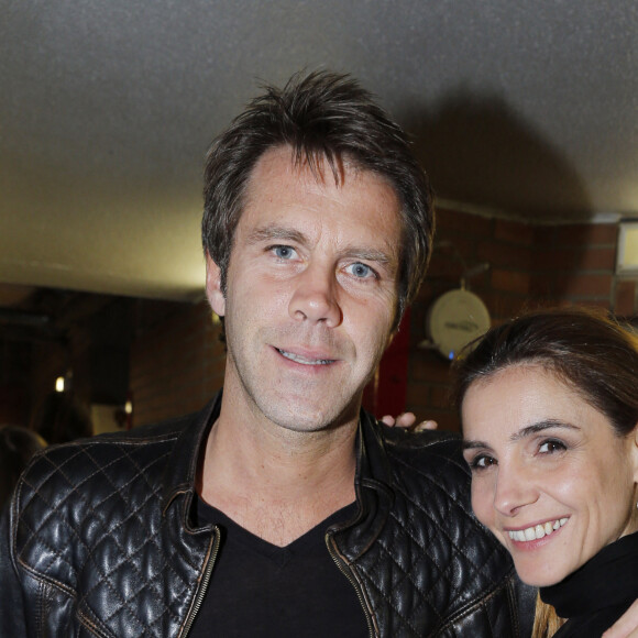 Le prince Emmanuel Philibert de Savoie et la princesse Clotilde (Courau) - People au concert de Johnny Hallyday au POPB de Bercy a Paris - Jour 2. Le 15 juin 2013