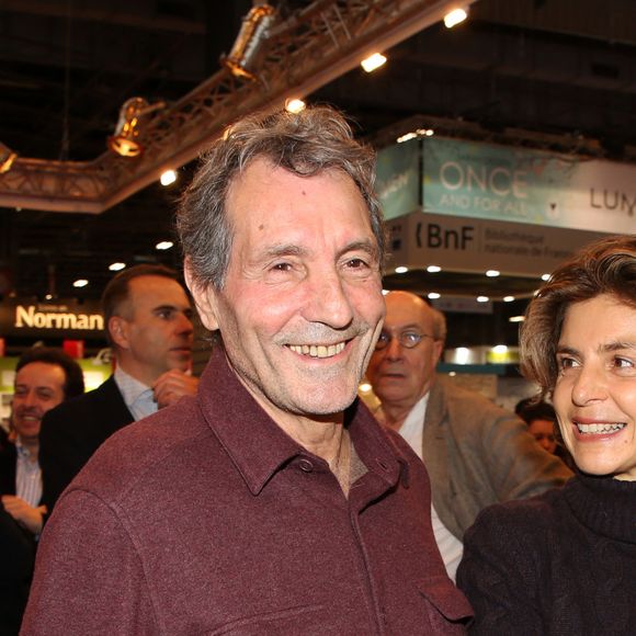 Anne Nivat et son mari Jean-Jacques Bourdin - Salon du livre à la porte de Versailles à Paris le 18 mars 2018.