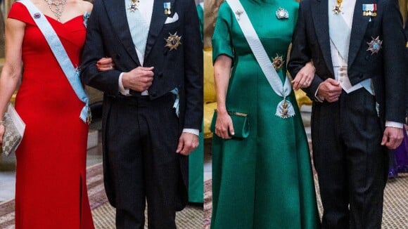 Victoria et Sofia de Suède : Duel de tiares et somptueuses robes pour une très chic réception au palais royal