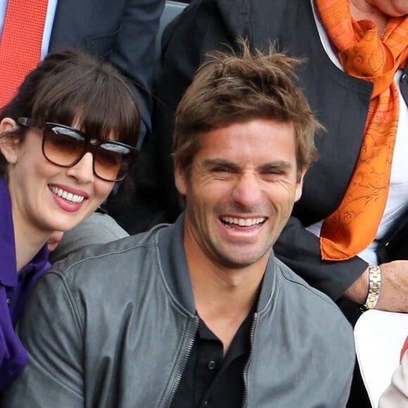 Nolwenn Leroy et Arnaud Clément à Roland Garros en 2012