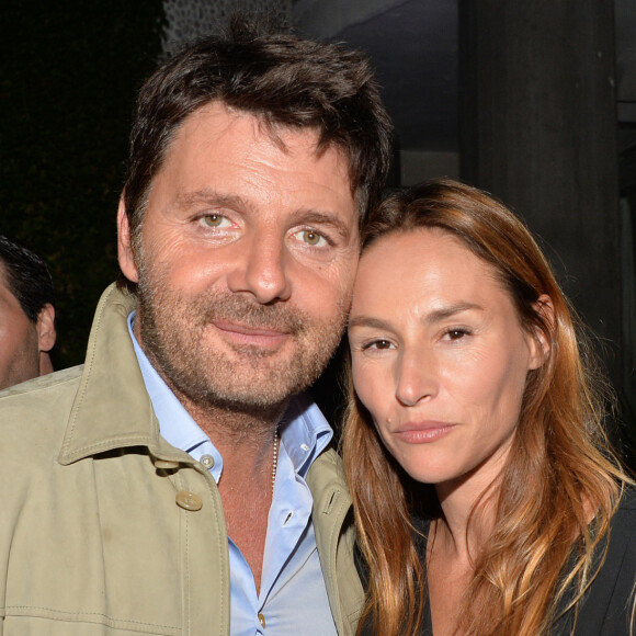 Vanessa Demouy et son mari Philippe Lellouche - L'hôtel de Sers fête ses 10 ans avec de nombreux invités à Paris, le 10 septembre 2014.