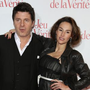 Vanessa Demouy et son mari Philippe Lellouche - Avant-premiere 'Le Jeu de la verite' au Gaumont Opera Capucines à Paris. 