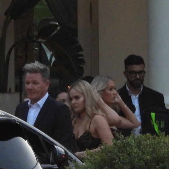 Le chef Gordon Ramsay - Arrivée des invités au dîner des Beckham la veille du mariage de Brooklyn et Nicola.Peltz à Palm Beach le 8 avril 2022. 