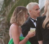Romeo Beckman et sa compagne Mia Regan - Les invités lors de la cérémonie de mariage de Brooklyn Beckham et Nicola Peltz à Palm Beach en Floride le 9 avril 2022. 