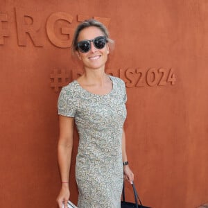 Anne-Sophie Lapix au village lors des internationaux de France de Roland Garros à Paris, le 10 juin 2017