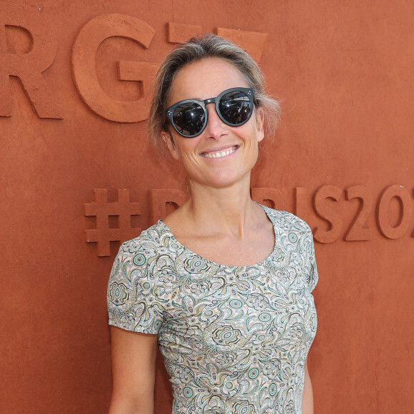 Anne-Sophie Lapix au village lors des internationaux de France de Roland Garros à Paris, le 10 juin 2017