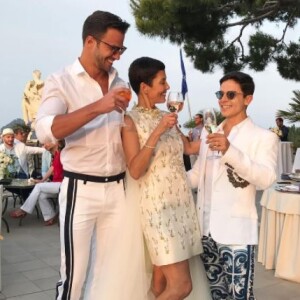 Mariage de Cristina Cordula et Frédéric Cassin à Capri. Le 6 juin 2017.