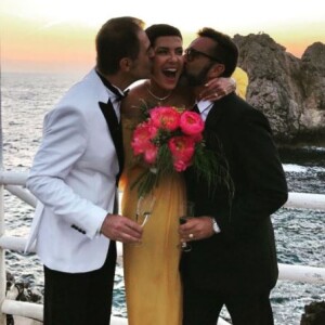 Mariage de Cristina Cordula et Frédéric Cassin au Lido del Faro. Capri, le 9 juin 2017.