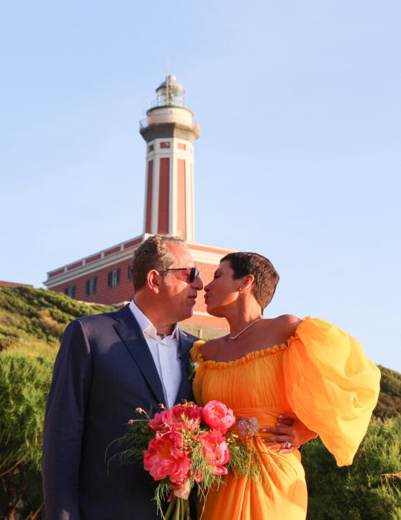 Exclusif - Mariage de Cristina Cordula et Frédéric Cassin au site historique du phare de Punta Carena à Capri, Italie, le 8 juin 2017.