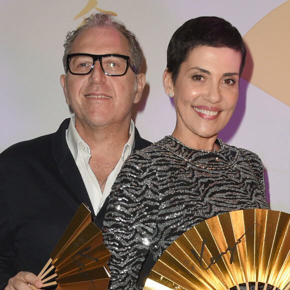 Cristina Cordula et son mari Frédéric Cassin pendant la soirée "Kenzo Takada's Birthday Night" pour fêter les 80 ans de Kenzo Takada au Pavillon Ledoyen à Paris, France. © Coadic Guirec/Bestimage 