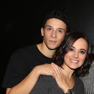 Exclusif - Grégoire Lyonnet et sa compagne Alizée - People et Backstage - Dernière du spectacle de Brahim Zaibat "Rock It All Tour" à l'Olympia à Paris. Le 1er décembre 2015 © Denis Guignebourg / Bestimage 