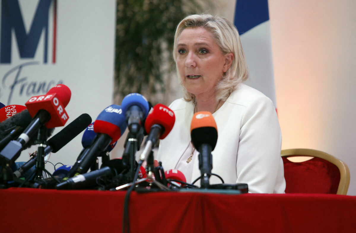 Photo : Marine Le Pen, candidate au second tour de l'élection