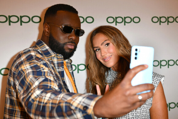 Gims et Vitaa au lancement de la nouvelle Série OPPO Reno6 5G avec le duo exclusif Gims et Vitaa à Paris le 9 Septembre 2021. © Veeren Ramsamy / Bestimage