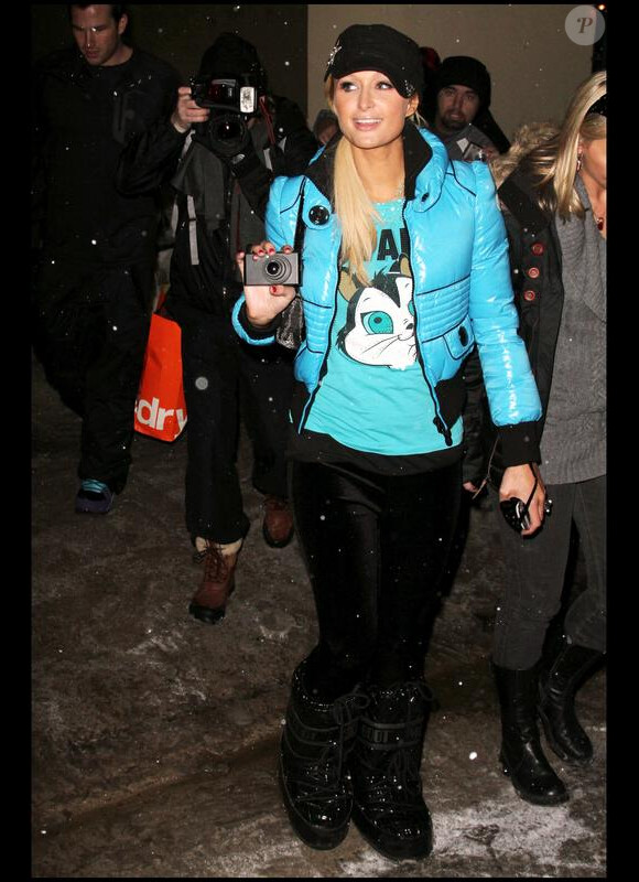 Paris Hilton au Festival du Film de Sundance dans l'Utah, le 23 janvier 2010
