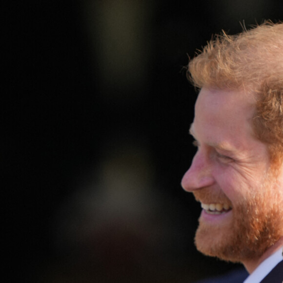 Le prince Harry et Meghan Markle assistent à une réception organisée par la ville de La Haye et le ministère néerlandais de la Défense, au Nations Home, la veille de l'ouverture des Invictus Games 2020 à Zuiderpark, La Haye, le 15 avril 2022. 