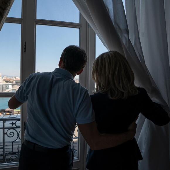 Emmanuel Macron, en campagne à Marseille ce samedi 16 avril @ Instagram / Soazig de la Moissonnière