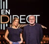 Exclusif - Léa Salamé, Laurent Ruquier - Enregistrement de l'émission "On Est En Direct (OEED)" le 2 avril 2022 sur France 2