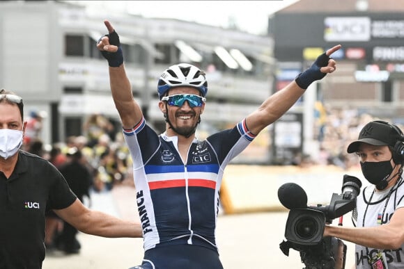 Julian Alaphilippe - Championnats du Monde UCI - Elite Hommes en Belgique le 26 septembre 2021.