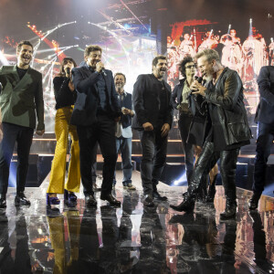 Exclusif - Catherine Ringer, Amir Haddad, Nolwenn Leroy, Patrick Bruel, Christophe Maé, Patrick Fiori, Adrien Gallo, Florent Pagny, Gad Elmaleh - Concert hommage à Johnny Hallyday "Que je t'aime" à l'AccorHotels Arena Paris Bercy à Paris. Le 14 septembre 2021 © Borde-Jacovides-Moreau / Bestimage 