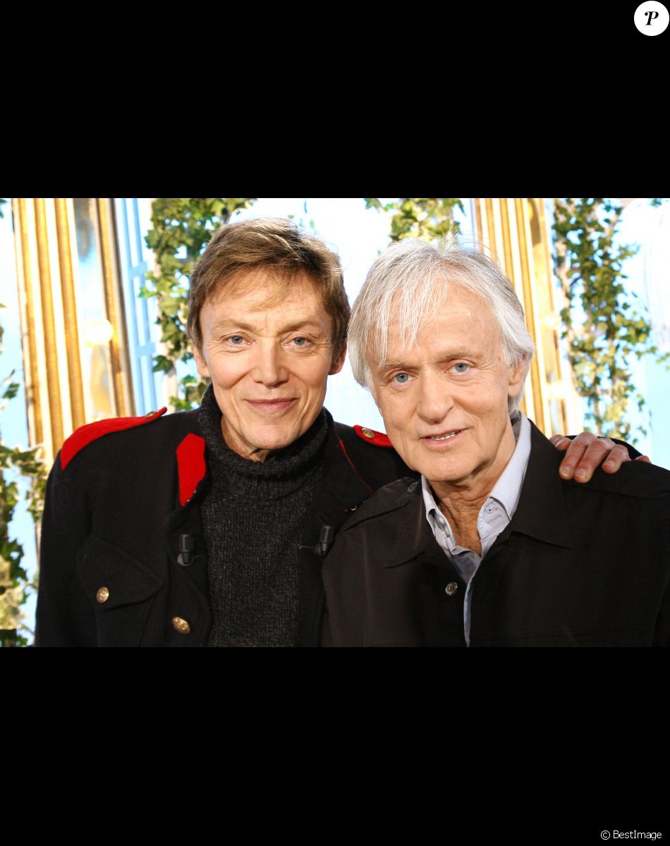 Portrait du chanteur Dave et son compagnon Patrick Loiseau en 2016