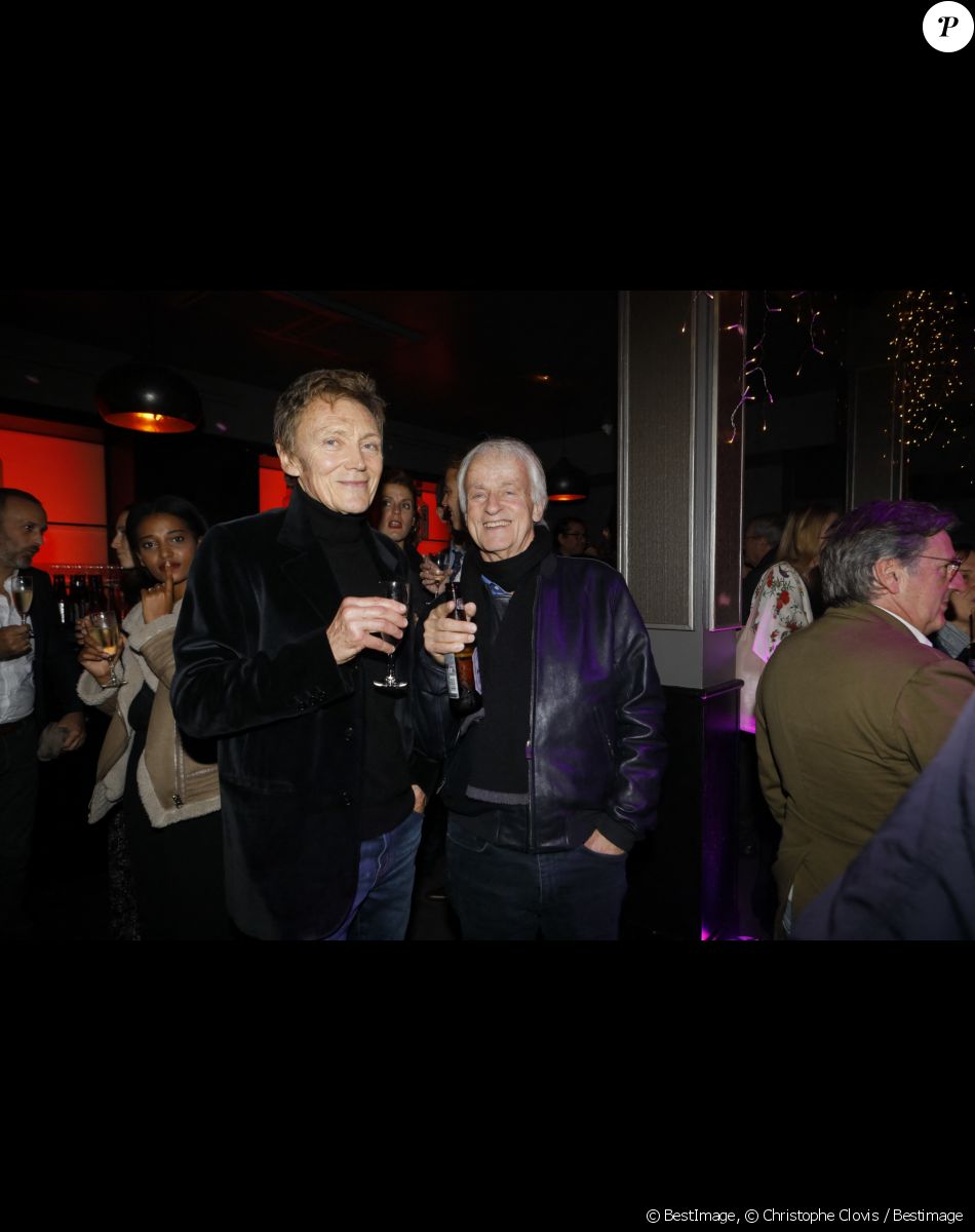 Dave et son compagnon Patrick Loiseau - After party du film "La belle époque" au Club Haussman à Paris, le 17 octobre 2019. Un évènement organisé par Five Eyes production. © Christophe Clovis / Bestimage