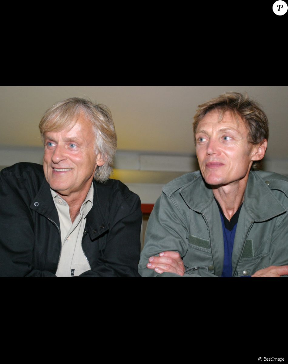 Dave et son mari Patrick Loiseau à l'événement "Patrick Sébastien fête ses 30 ans de télévision à l'Olympia en 2004