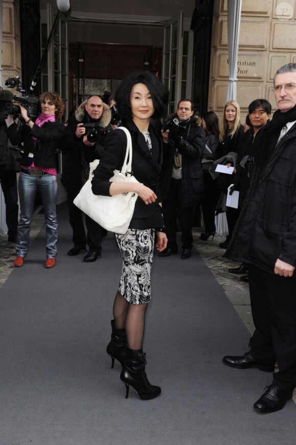 à la Fashion Week, à Paris. Défilé Dior le 25/01/2010