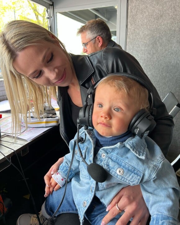 Marion Rousse et son fils Nino.